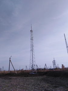 Установка молниеотводов